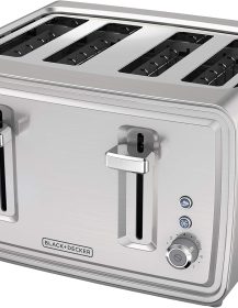 BLACK+DECKER 4-Slice Toaster, Stainless Steel, TR4900SSD