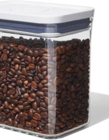 OXO Good Grips POP Container – Airtight 1.7 Qt for Coffee and More Food Storage, Rectangle, Clear